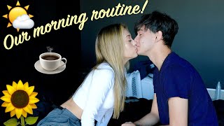 our morning routine as a couple!
