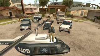 Claude Steals All Police Cars \/ Gta San Andreas