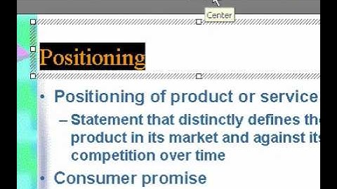 Microsoft Office PowerPoint 2000 Change text alignment