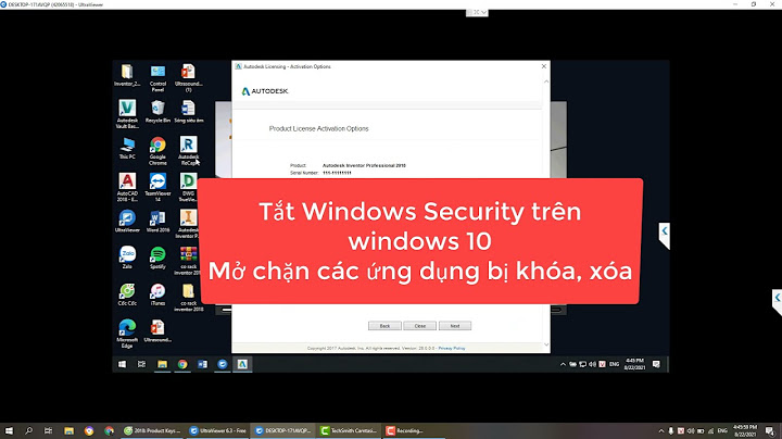 Lỗi không tắt được security center trên win 10 năm 2024