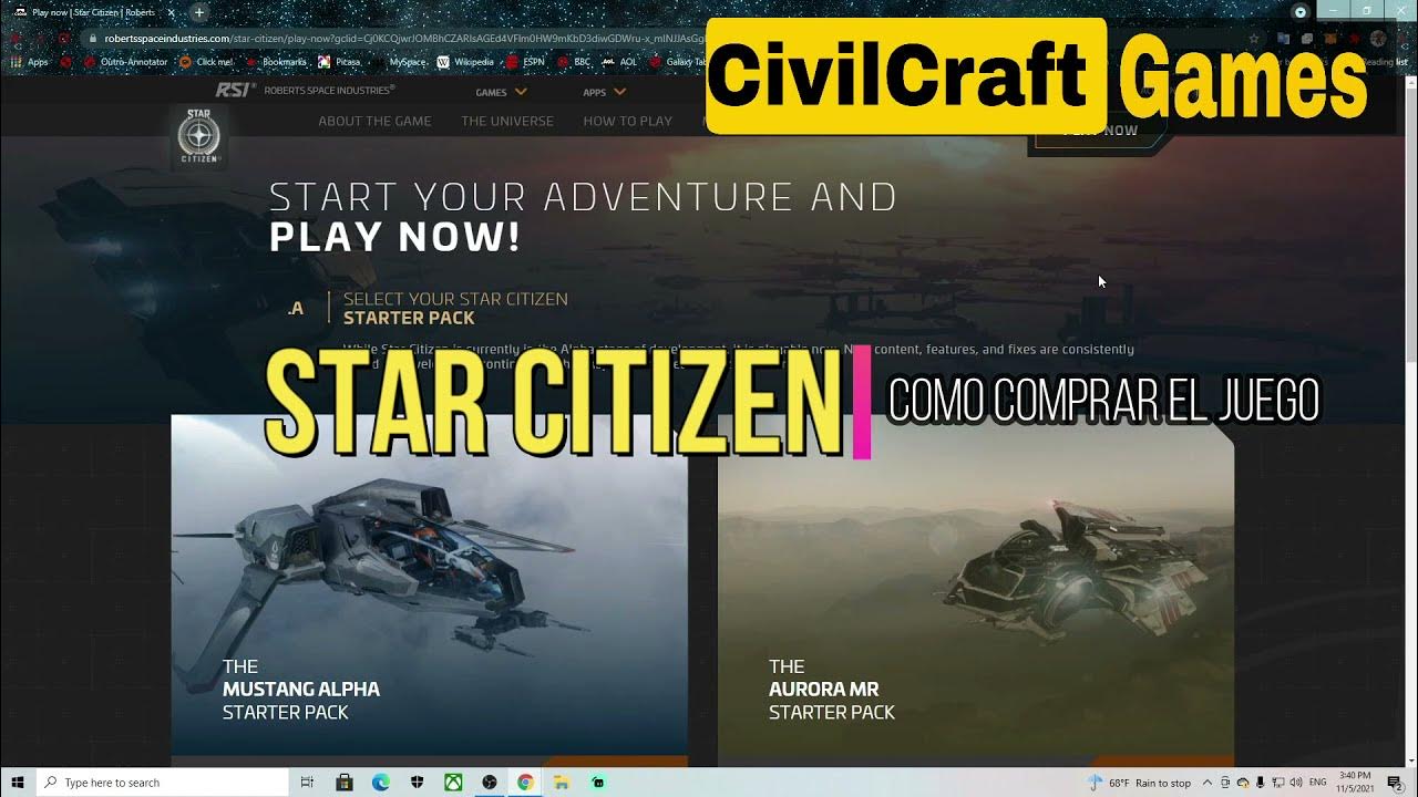 Estos son los componentes que necesitas para jugar a Star Citizen