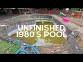 unfinished 1980's pool