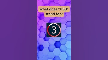 What does USB stand for? | Universal Serial Bus Explained #TechConnectors #ComputerPeripherals