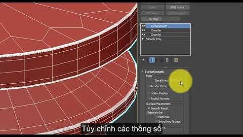 Tạo Script Trong 3Dsmax - Lệnh Chamfer vs TurboSmooth