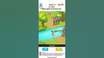 Annoying Puzzle Game Level 18 - Help 7 Girls Cross The River