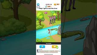 Annoying Puzzle Game Level 18 - Help 7 Girls Cross The River