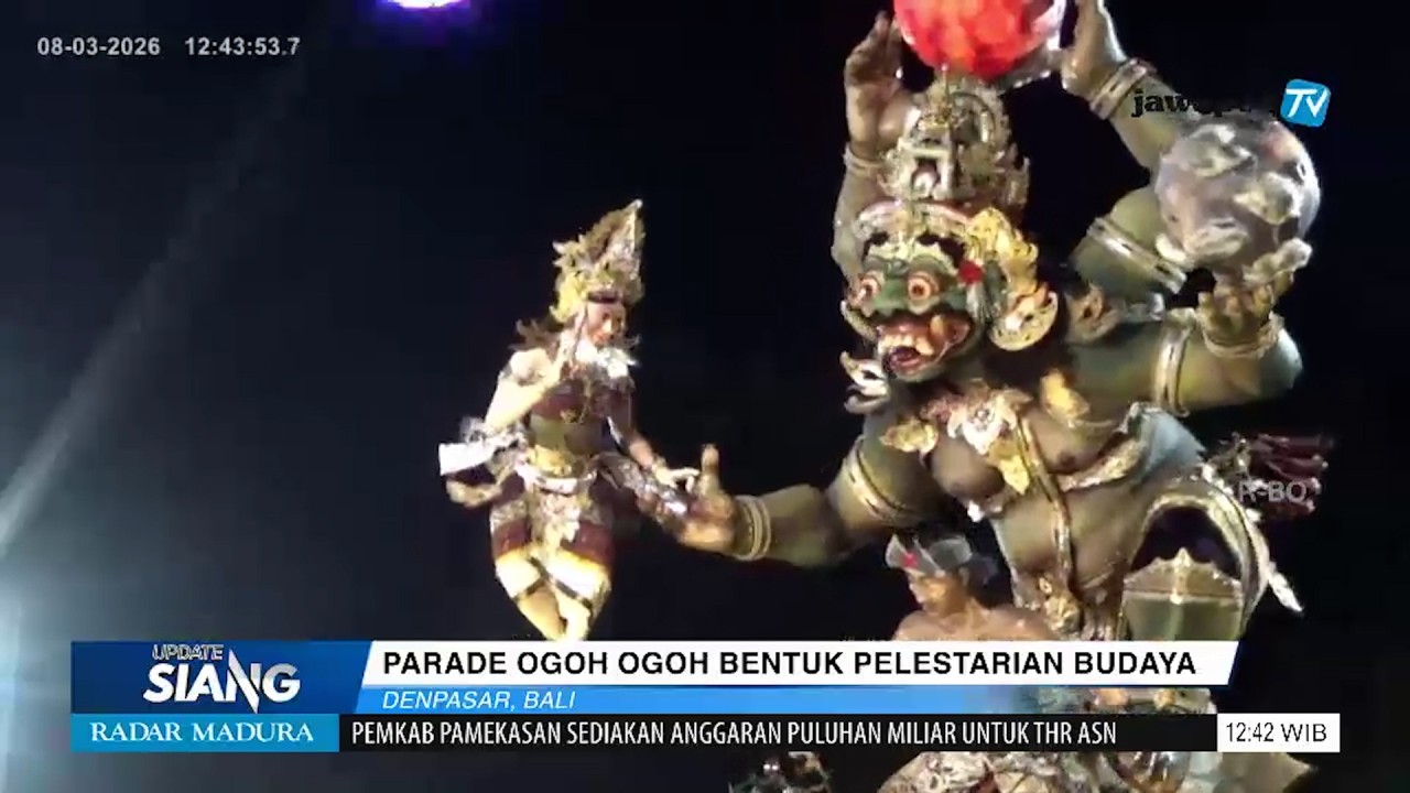 Menyambut Hari Raya Nyepi Parade Lomba Ogoh Ogoh Diselenggarakan di Denpasar