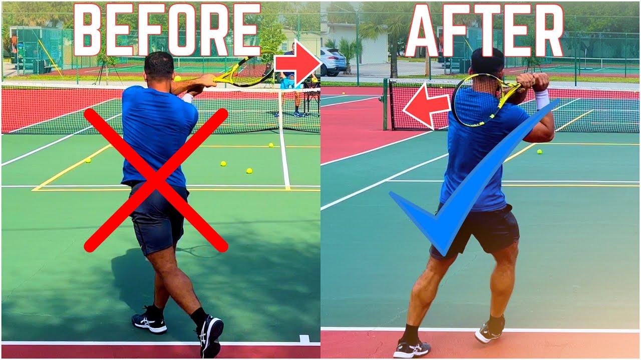 TwoHanded Backhand Lesson with 4.0 NTRP Student YouTube
