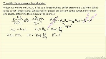 Throttle High-Pressure Liquid Water