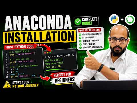 How to install Anaconda and Write Your First Python Program | #anaconda Installation for #python