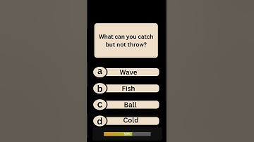 What Can You Catch, But Not Throw?
