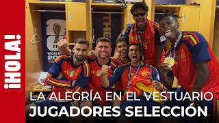 La Roja players turn the locker room into a party after their 2026 World Cup victory