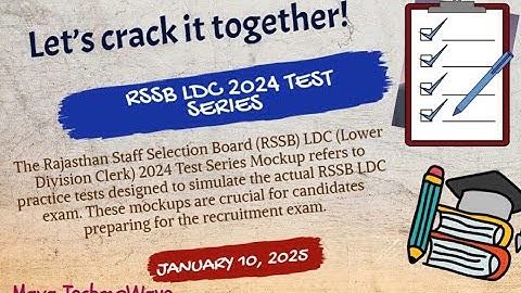 RSSB LDC 2024 TEST SERIES MS-WORD & EXCEL
