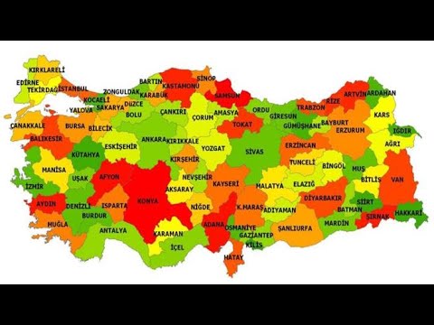 Türkiye illeri plaka kodları - YouTube