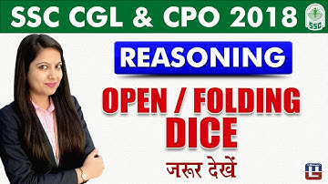 SSC CGL 2018 | CPO 2018  | Open/ Folding Dice | Reasoning | Live at 4:00 pm