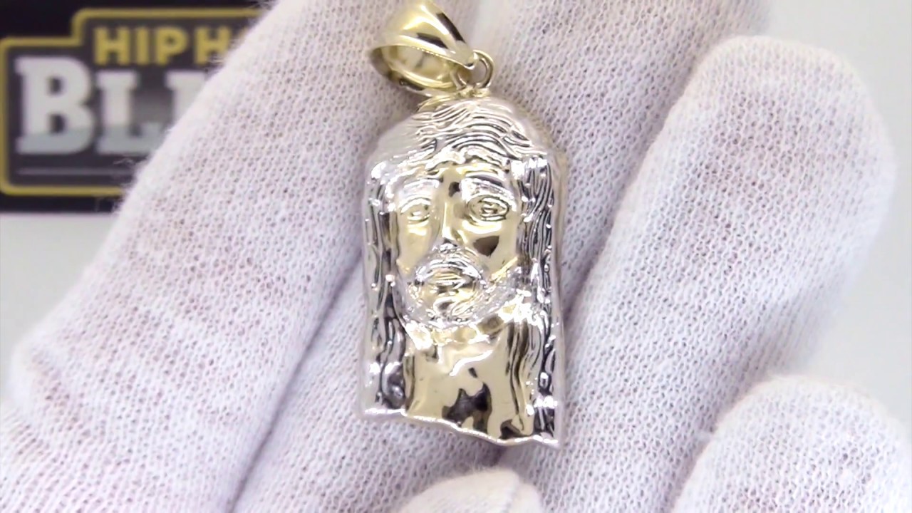 Micro Gold Jesus Piece Pendant Hollow 