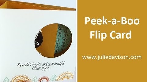 Peek-a-Boo Flip Card Tutorial With Stampin