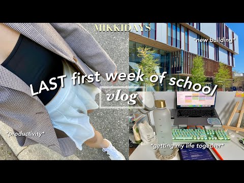 student diaries vlog | my *LAST* first week of school 🤓📚