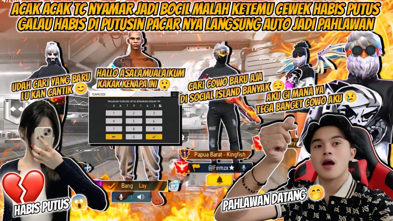 ACAK-ACAK TC NYAMAR JADI BOCIL KETEMU CEWE SAD HABIS PUTUS SAMA PACAR NYA LANGSUNG JADI PAHLAWAN !!