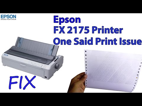 Epson FX-2175 Printer | Poor Quality Printing