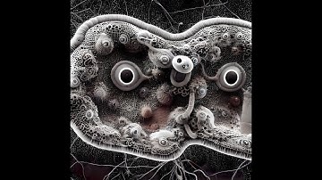 AI generated Scanning Electron Microscope image zoom with reverse and full screen.