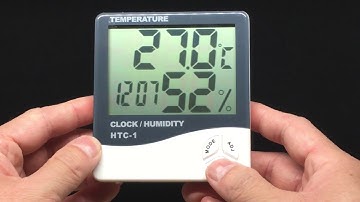 unboxing of HTC 1 clock II temperature clock for mushroomII