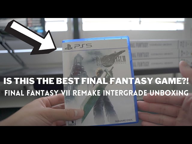 Final Fantasy VII Remake Intergrade (PS5) Unboxing 