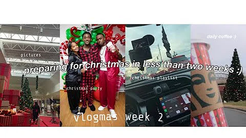 Christmas is in less than two weeks and I am NOT ready..Vlogmas week 2!xmas playlist & gift wrapping