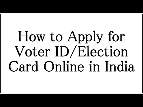 How to Apply Online for Voter ID/Election Card in India