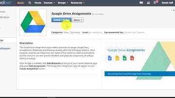 Adding Apps in Schoology