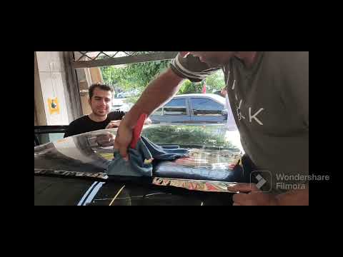 آموزش نصب برچسب سقف پژو405 پرشیا سمند و بدون آب