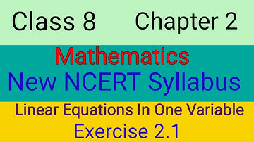 Class 8th Maths | Chapter 2 | Exercise 2.1 | NCERT New Syllabus 2023-24