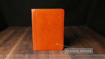 Full-Grain Leather Yellow A4 Documents Folder Organizer - Candide | Time Resistance Official Video