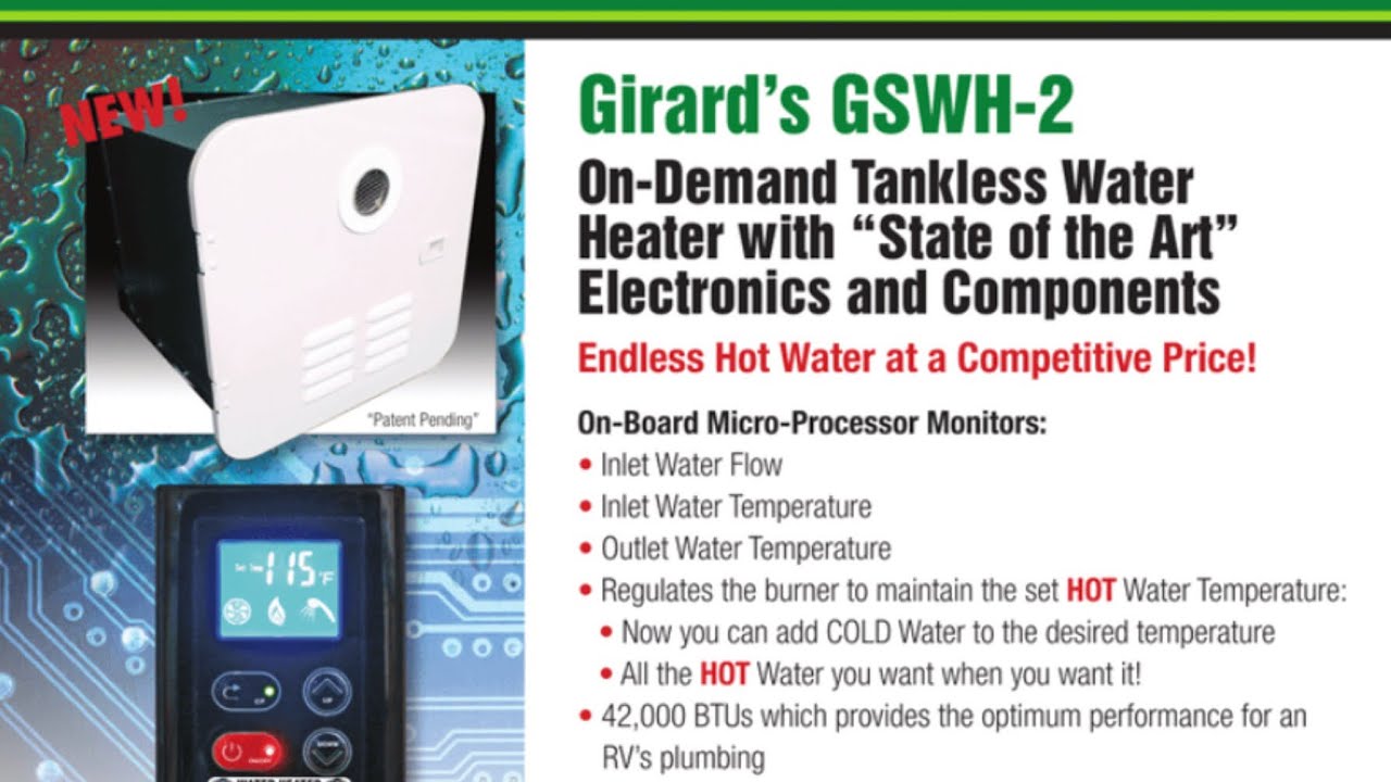 Girard GSWH-2 Tankless Hot Water Heater - UNBOXING - YouTube