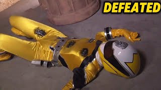 Superheroine Highlight Rangers Yellow Surrender The Heroine Defeated