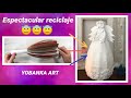 COMO HACER UN ÁNGEL CON CARTÓN Y CEMENTO / MANUALIDADES CON RECICLAJE /YOBANKA ART