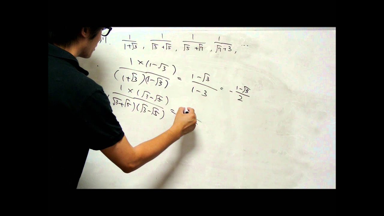 数列15 分母にルートがある形の数列の一般項 高2数学 数b Youtube 数列15 分母にルートがある形の数列の一般項 高2数学 数b Youtube