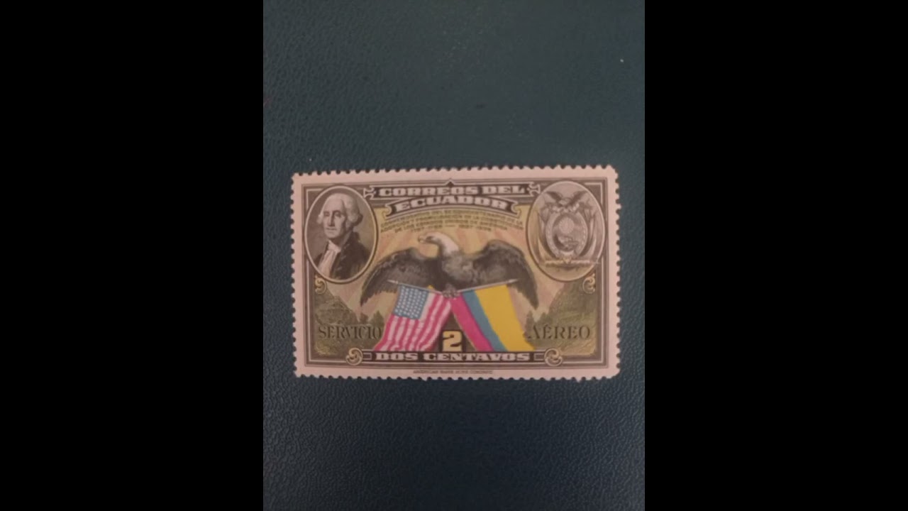 Stamps Nicaragua and Ecuador (American bank note company).