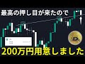 最高の押し目が来たので200万円用意しました