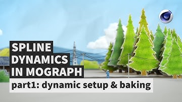 [EN] spline dynamics in mograph part1: dynamic setup and baking tuto + C4D file