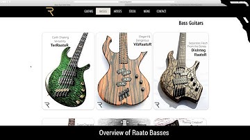 6. Overview of Basses - Raato Custom Guitars - Holy Couch Guitar Show