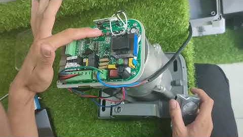 Cách cài đặt motor powertech cổng lùa AC