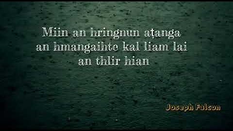 Mizo status ril lutuk - Tawpna hi duhthusam a awm ngai lo.