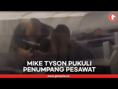 Viral Video Mike Tyson Ngamuk Pukuli Penumpang Pesawat
