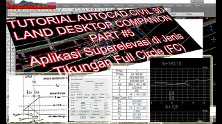 Part #5 Aplikasi Superelevasi di Jenis Tikungan Full Circle FC screenshot 4