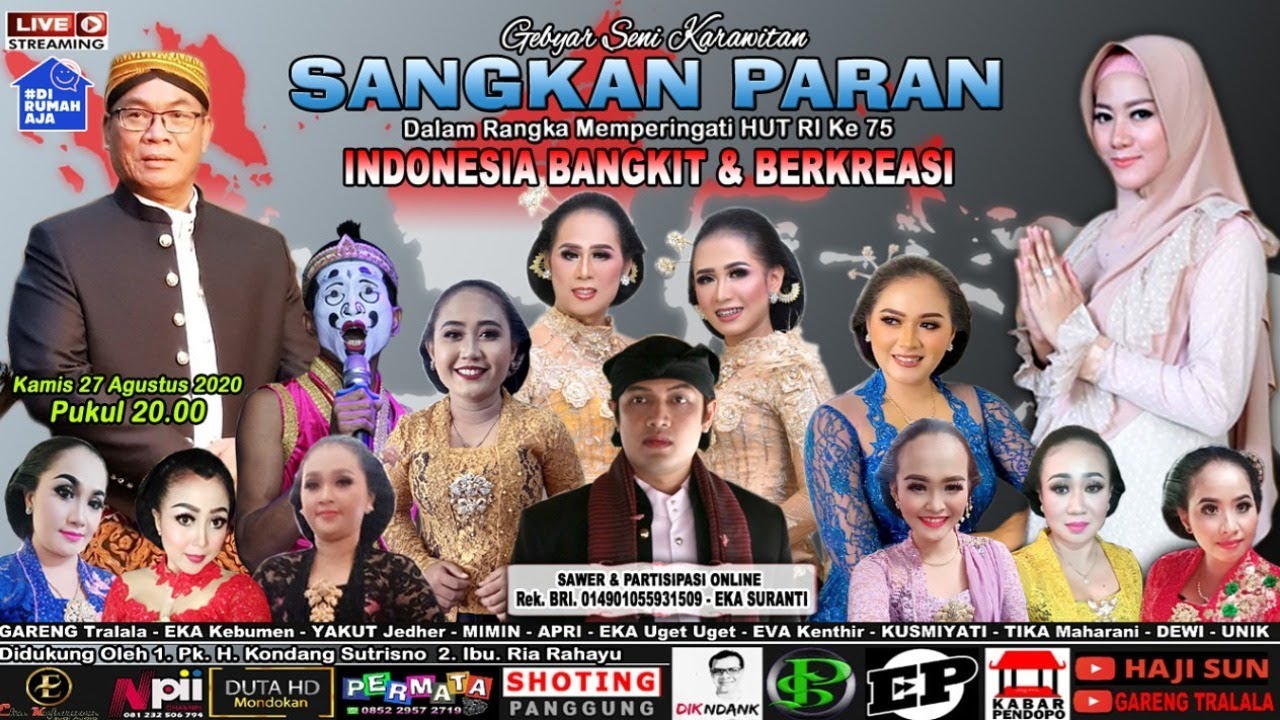 Live Streaming BERTABUR BINTANG Bersama Karawitan SANGKAN PARAN [Pim.Eka Kebumen]