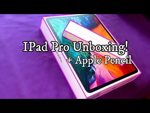 iPad Pro 12 9 inch 2020   Apple Pencil Unboxing   Setup