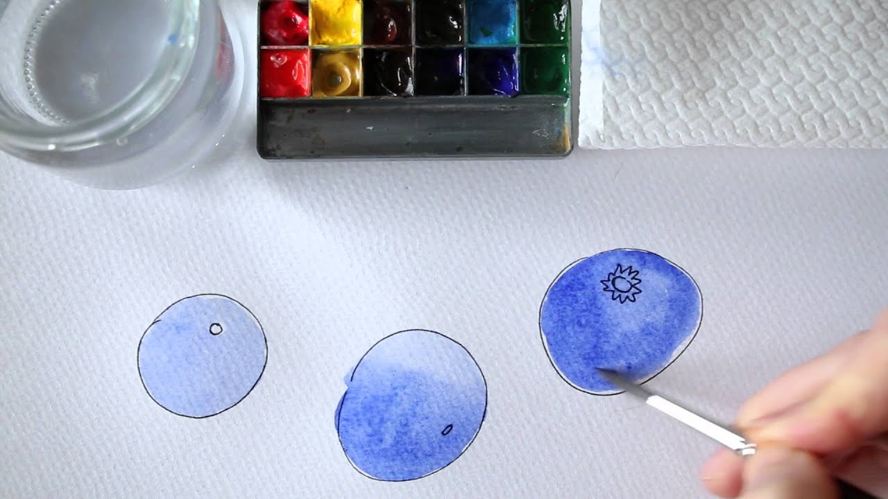 Draw Tip Tuesday - layering watercolours - YouTube