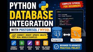 Python + MySQL + PostgreSQL Tutorial | Database CRUD Operations