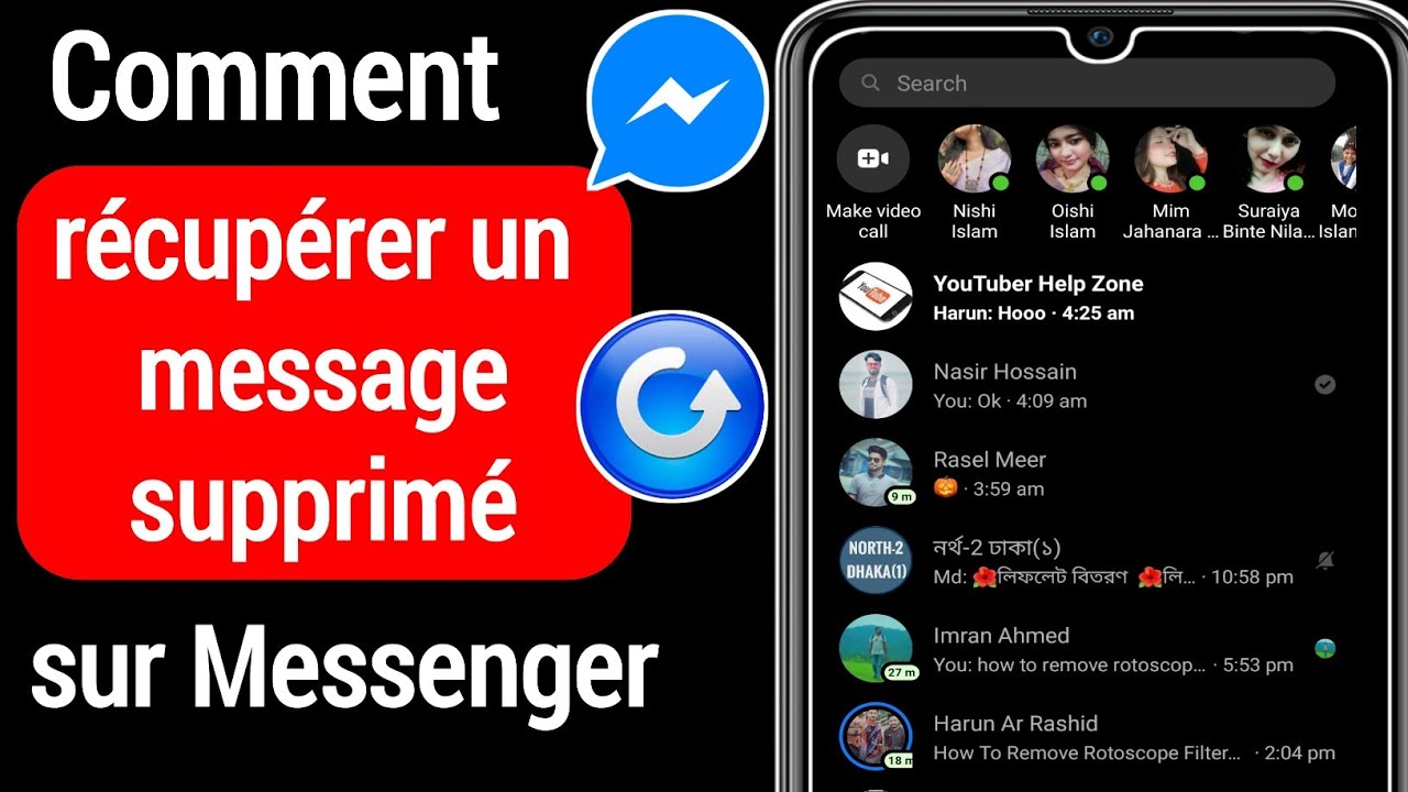Comment récupérer un message supprimé sur Messenger (2022) | Récupérer